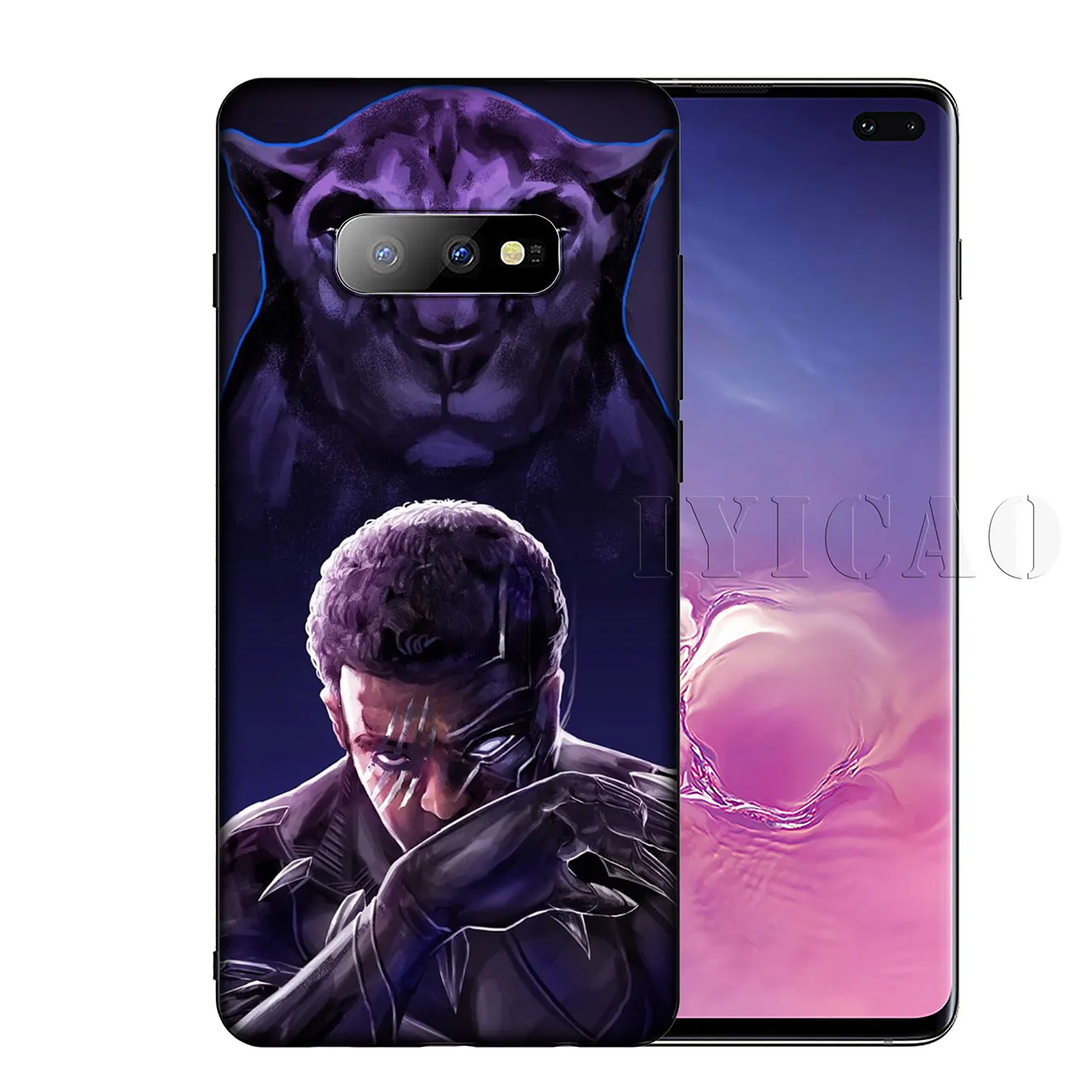 IYICAO Черная пантера Marvel Мягкий силиконовый чехол для телефона Samsung Galaxy S20 Ultra S10 Lite S9