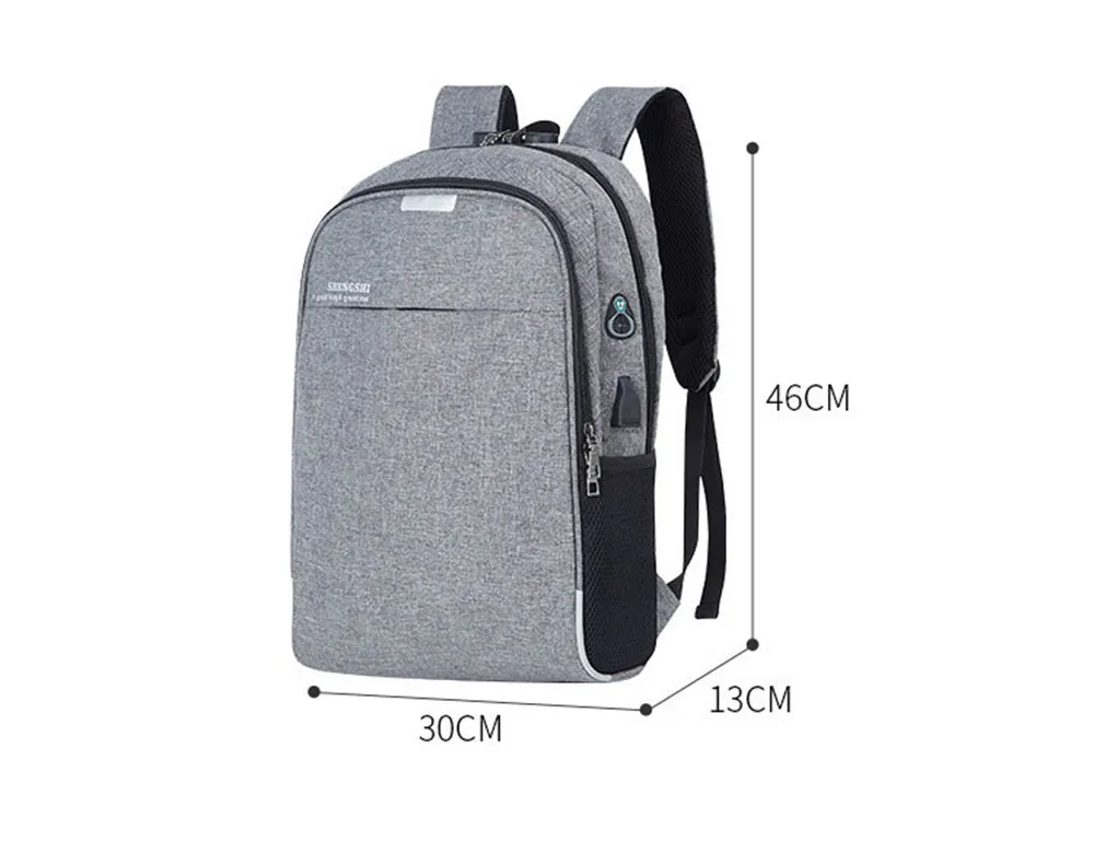 15," Противоугонный мужской рюкзак для ноутбука Macbook Air Pro 11 12 13 15 lenovo usb зарядка бизнес ноутбук рюкзак сумка