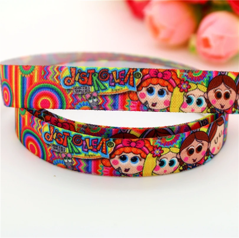 5/8 'Бесплатная доставка, складная эластичная лента, дисплей, печатная задняя повязка на голову, украшение, оптовая продажа OEM S543