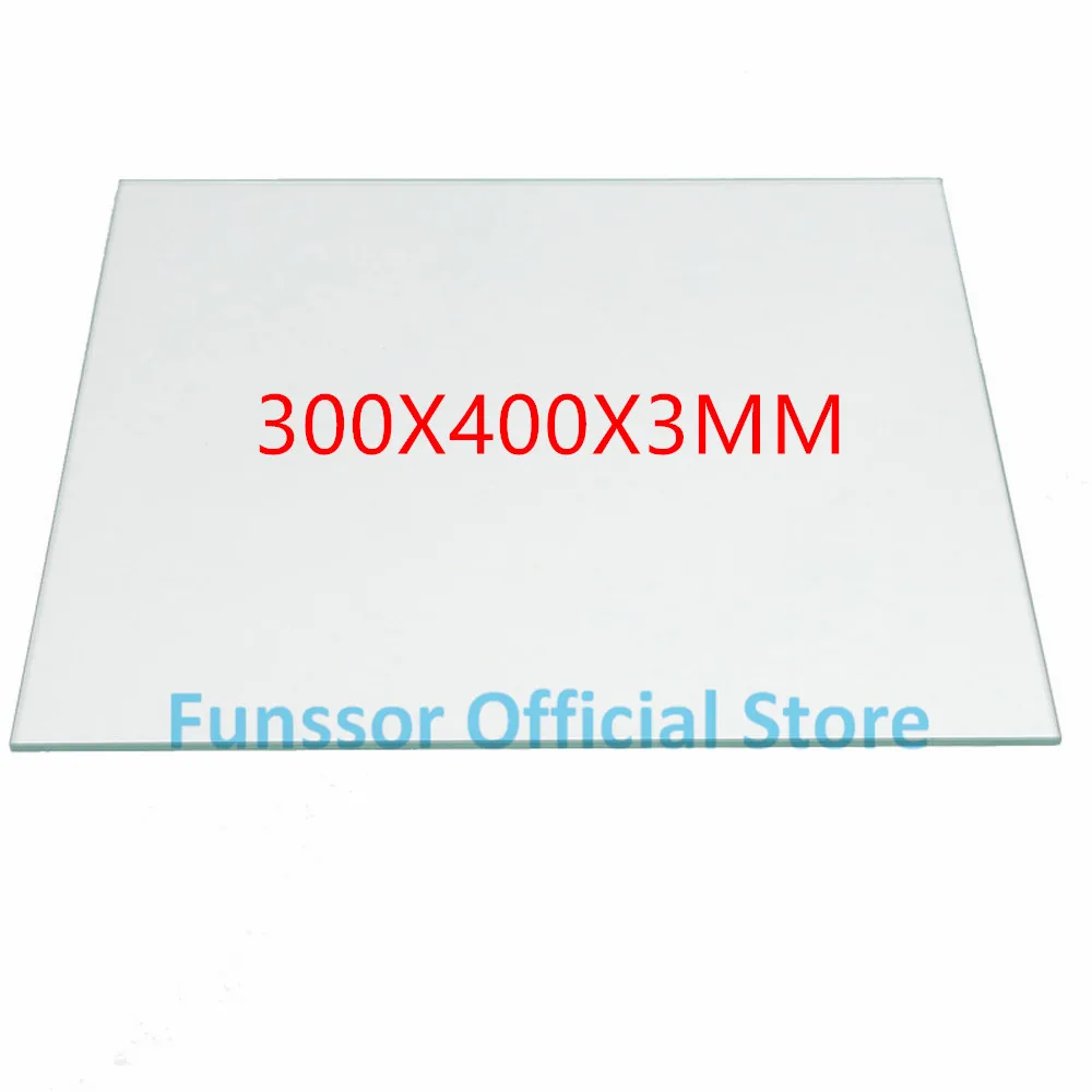 300 мм x 400 плоская боросиликатная стеклянная пластина/кровать для Flashforge Creator Replicator