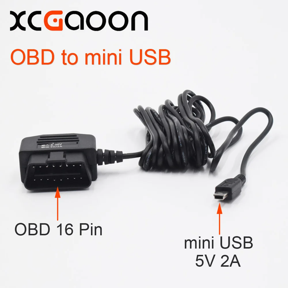XCGaoon автомобильное зарядное устройство OBD 16 Pin DC преобразователь модуль 12В 24В до 5В