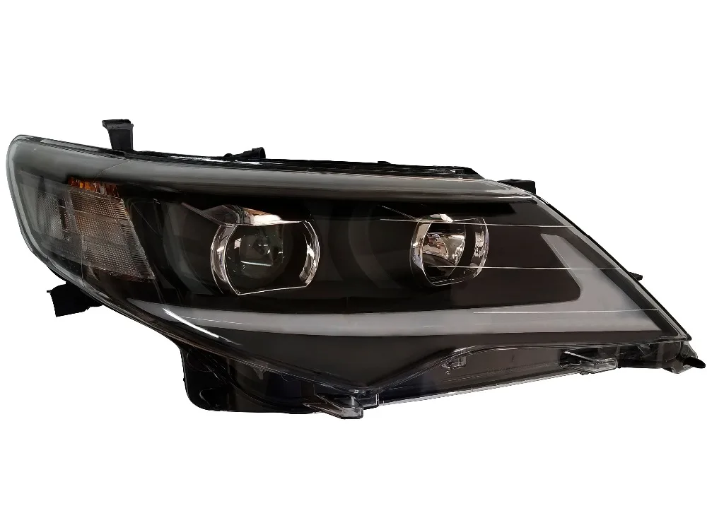 Пара автомобилей головной светильник в сборе для TOYOTA CAMRY 2012-UP тюнинг головной светильник с лампой Биксеноновые проекта объективом габаритные огни светильник