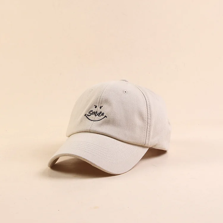 Хлопок Бейсбол Кепки шляпа c вышивкой, для отца Американский Unisex Snapback Шапки дот только линии Письма рисунком в виде улыбающихся рожиц;