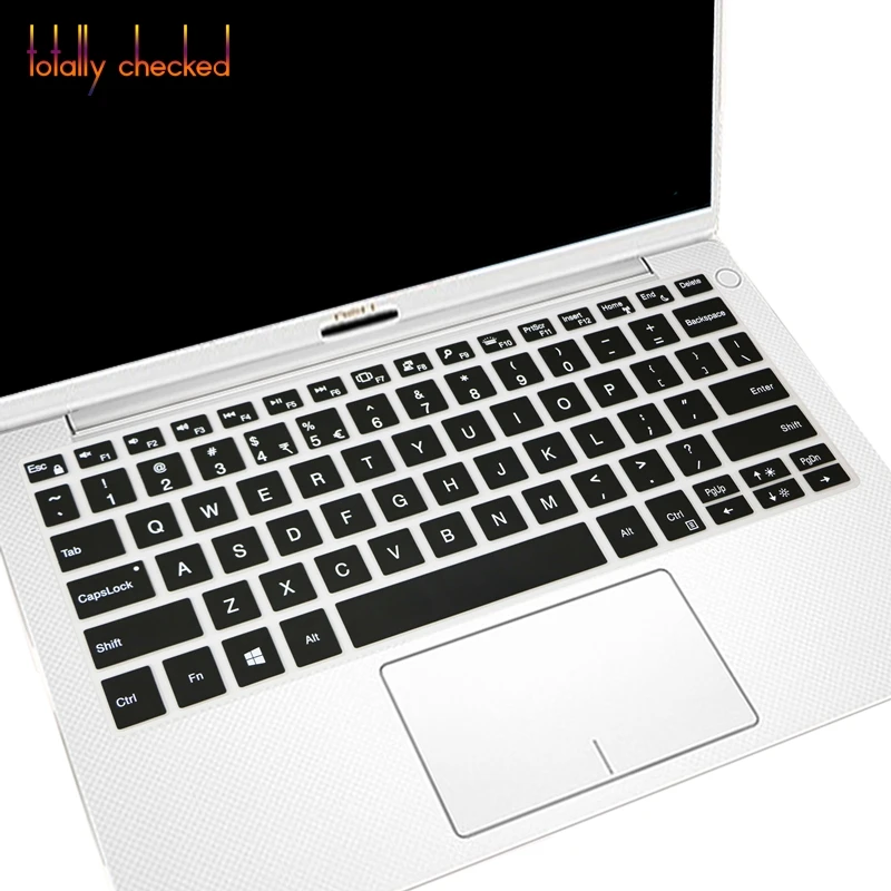 black Для Dell XPS 13 13-9370 13," 9370 и выпуска DELL XPS 13 9365 13,3" 13 9370 9380 13-9365 XPS13 силиконовая клавиатура кожного покрова - Цвет: black