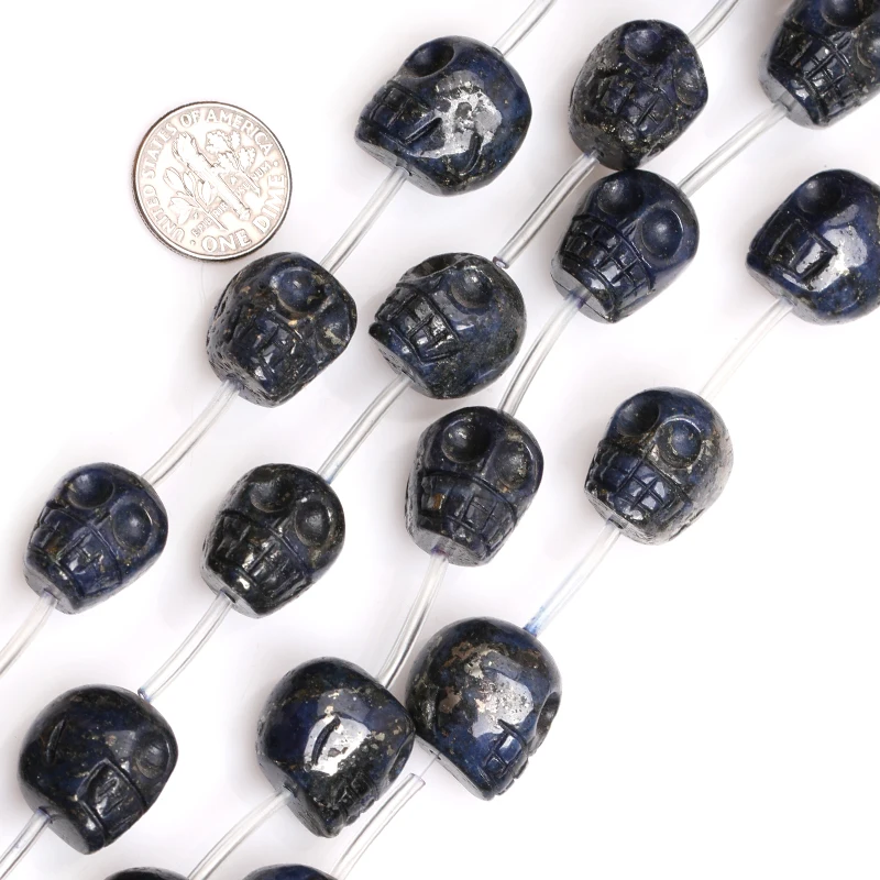 

Gem-inside 14x18mm Natural Skeleton Shape Lapis Lazuli Beads For Jewelry Making Beads 15inch DIY Beads Jewellery
