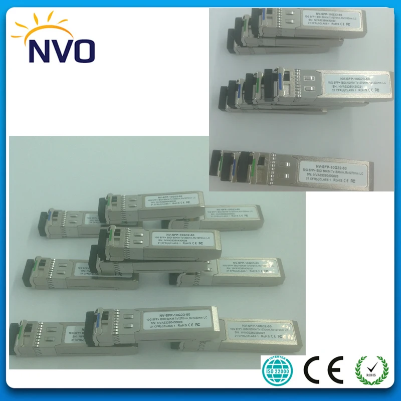 10 Гбит/с 1270/1330nm BIDI SFP + 10G 60км волоконно-оптический модуль трансивер | Мобильные