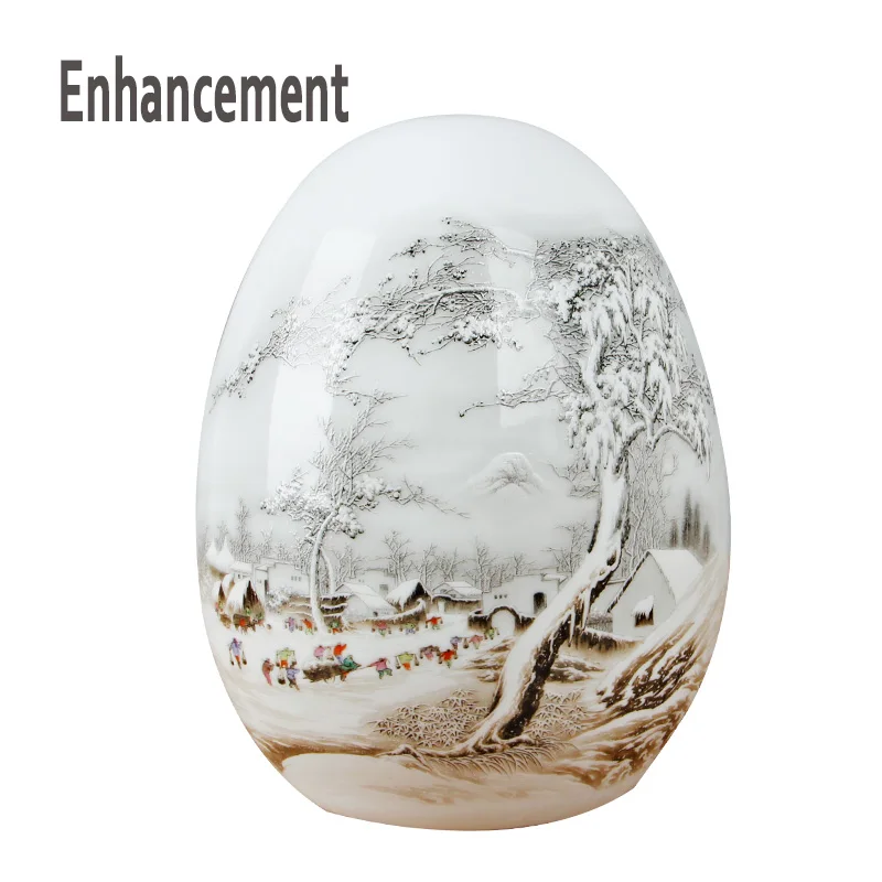 Керамическая Снежная ваза в китайском стиле Jingdezhen &quotяйцо&quot подарки на свадьбу