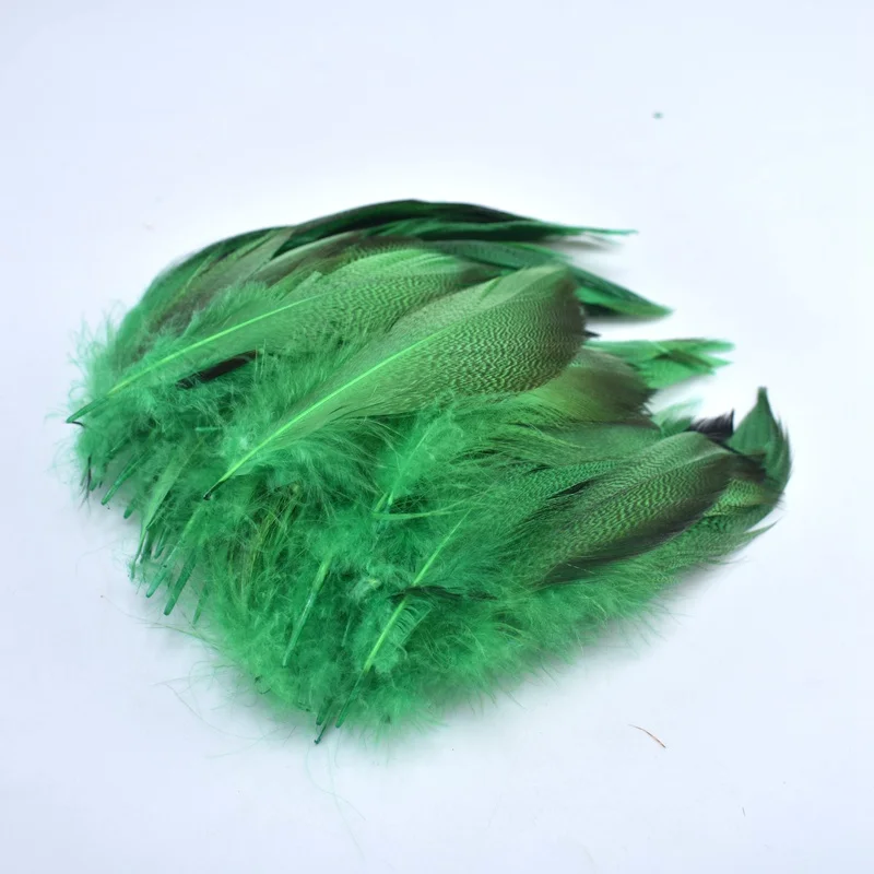 Grass green 20 шт./лот, натуральное утиное перо для рукоделия, вечерние украшения, цветные перья для изготовления ювелирных изделий, материалы DIY Home plume - Цвет: Grass green