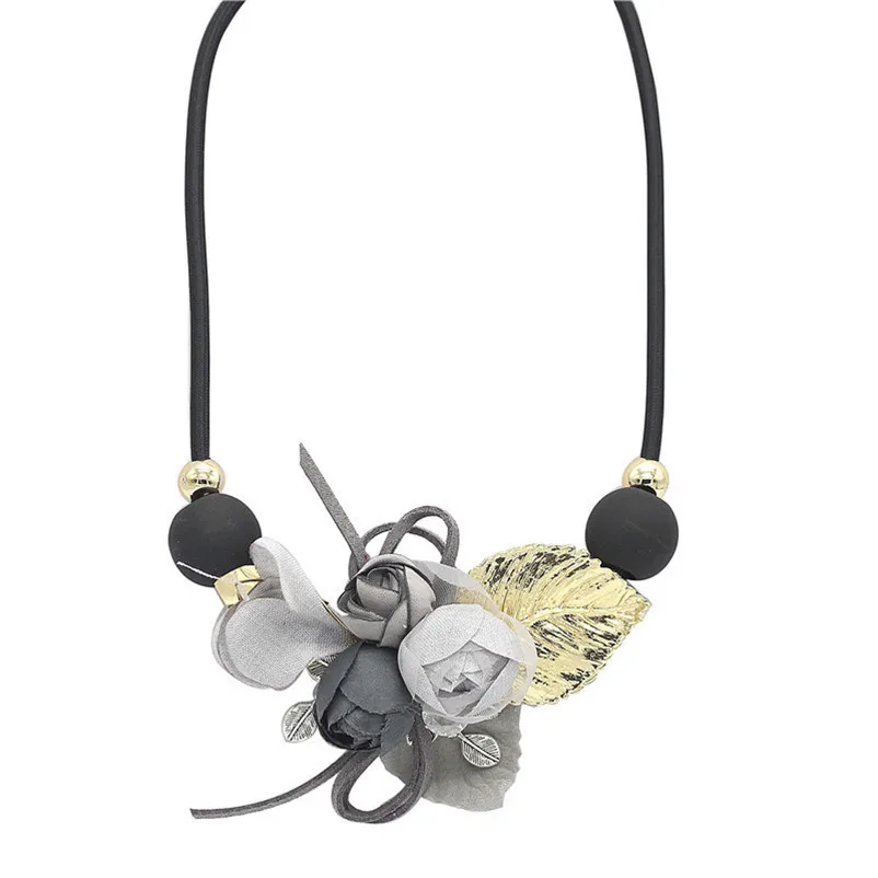 Модное ожерелье чокер ADOLPH с подвеской в виде цветка и листьев новинка 2018