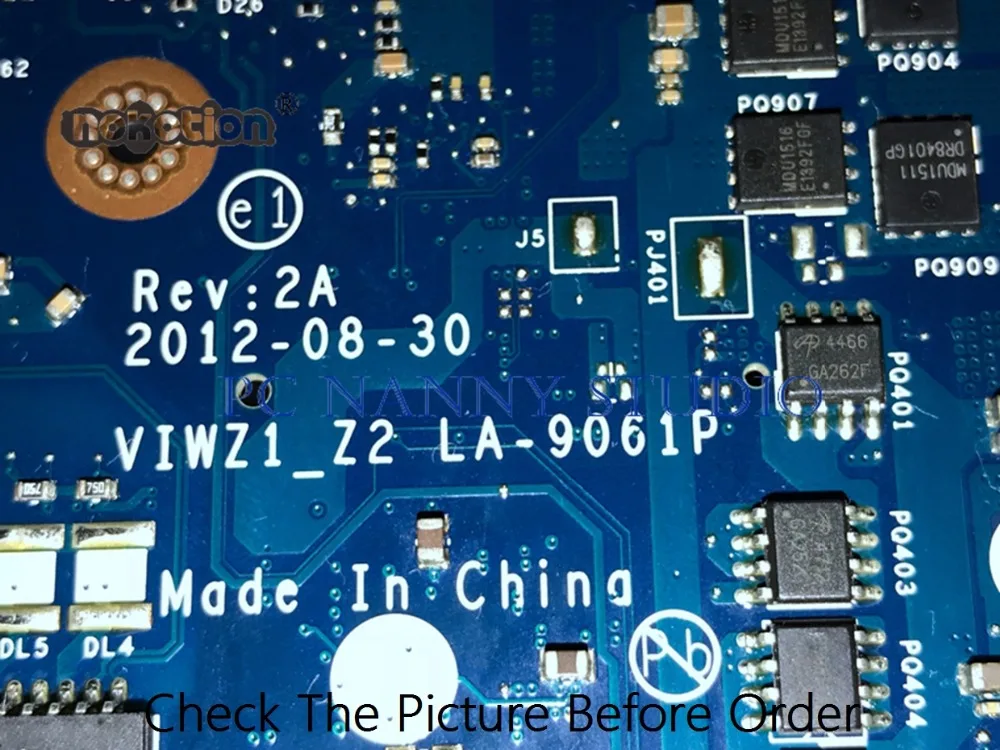 Материнская плата PCNANNY для ноутбука Lenovo Ideapad Z400 04W4140 viwz1 _ Z2 LA 9061P HM76 DDR3