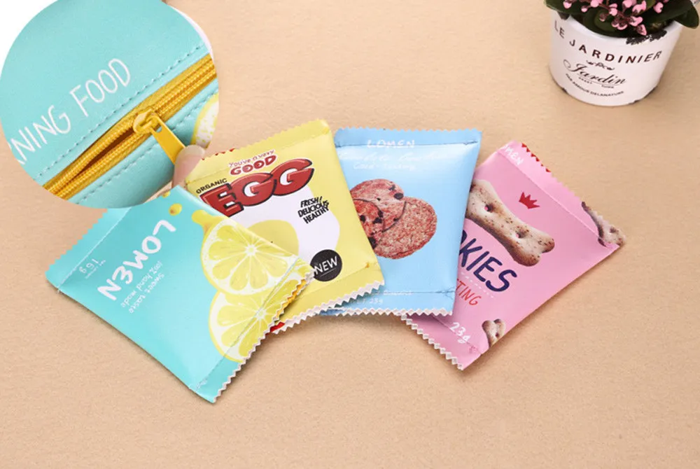 Женский милый модный кошелек для монет с надписью Snack сумка-кошелек отделением