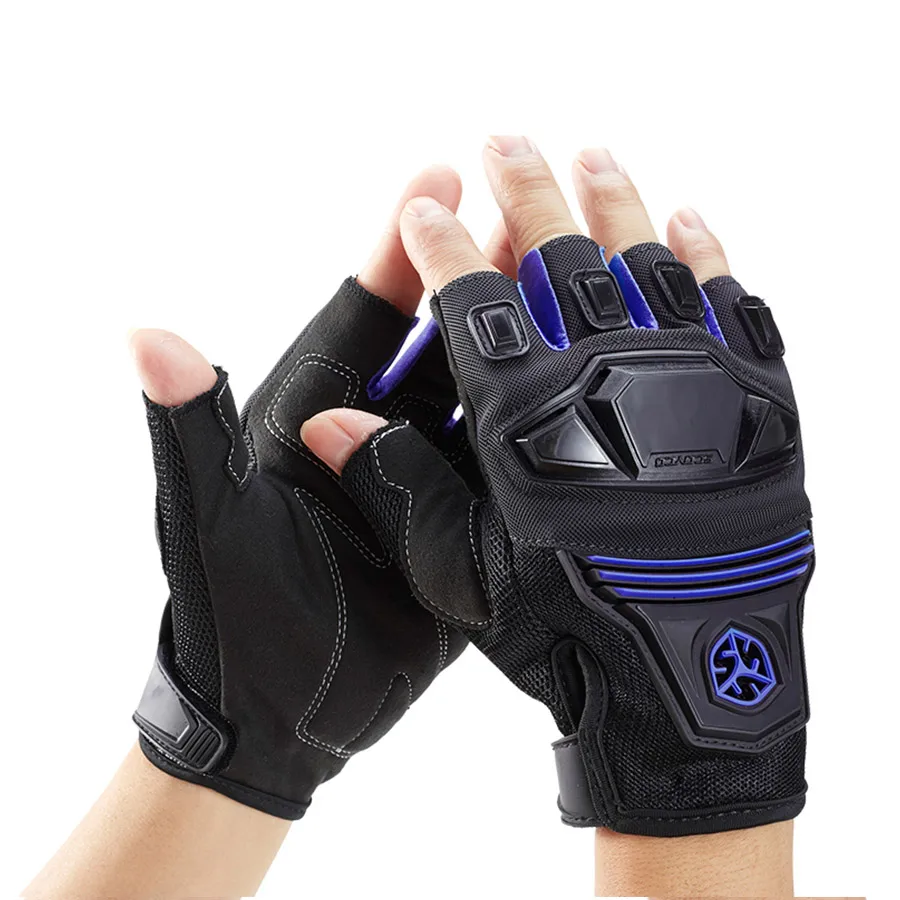 MC24D Blue gloves Перчатки SCOYCO moto rcycle дышащие перчатки для грязного велосипеда Guantes de moto защитные перчатки для рук для moto rcycle - Цвет: MC24D Blue gloves