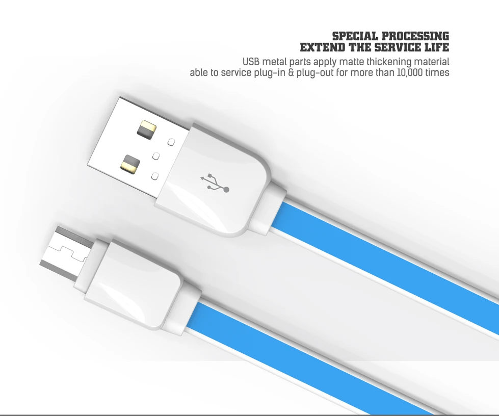 LDNIO плоский кабель 1 метр 5V 2A Тип C Micro usb для быстрой зарядки и передачи данных