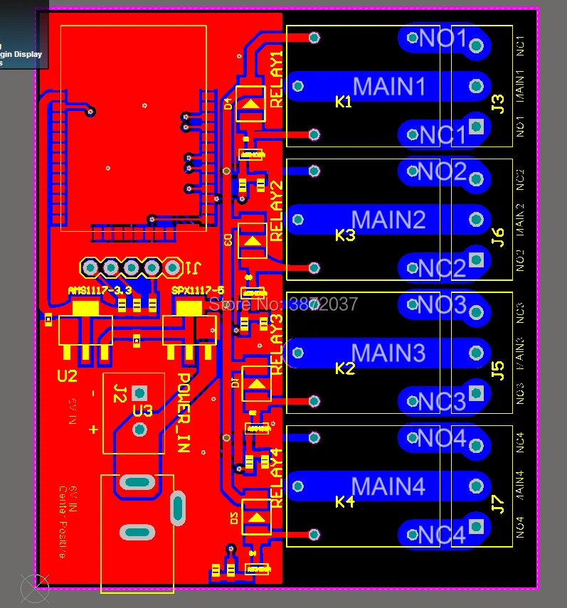 ESP32 4 канала Wi-Fi Bluetooth релейный модуль 6V 750 мА/ч, с помощью приложения на телефоне дистанционного Управление для IOS и Android