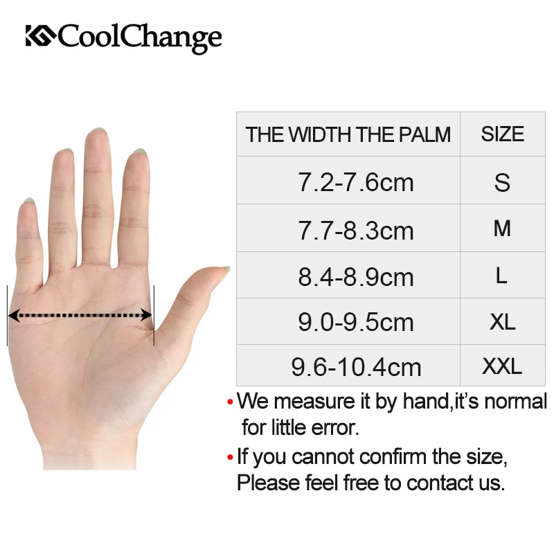 Велосипедные перчатки CoolChange на полпальца велосипедные для горного велосипеда