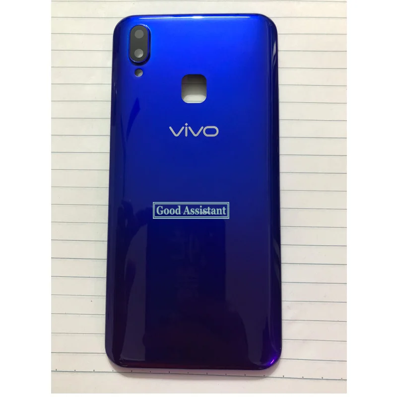 Blue purple Новинка 6,2 ''для BBK Vivo Y91 Y91i Y91c Y93 Y93s Y93st Y93 Lite Y95 U1 задняя крышка батарейного отсека, корпус, чехол, Задняя стеклянная линза, запчасти - Цвет: Blue purple