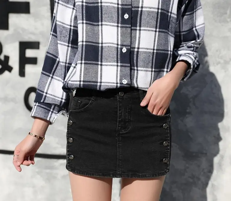 Летние Стильные джинсовые юбки шорты для женщин большого размера повседневные