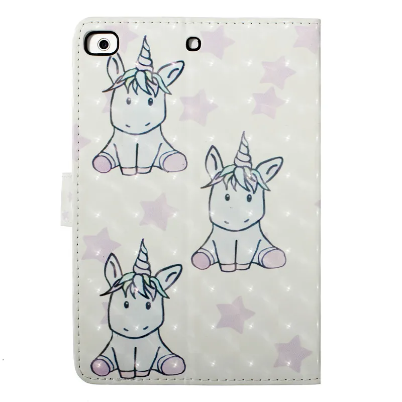 Wekays для Coque IPad Mini 1 Mini 2 мин 3 мультфильм Единорог 3D кожа Fundas чехол для IPad Mini1 Mini2 Mini3 чехол для детей