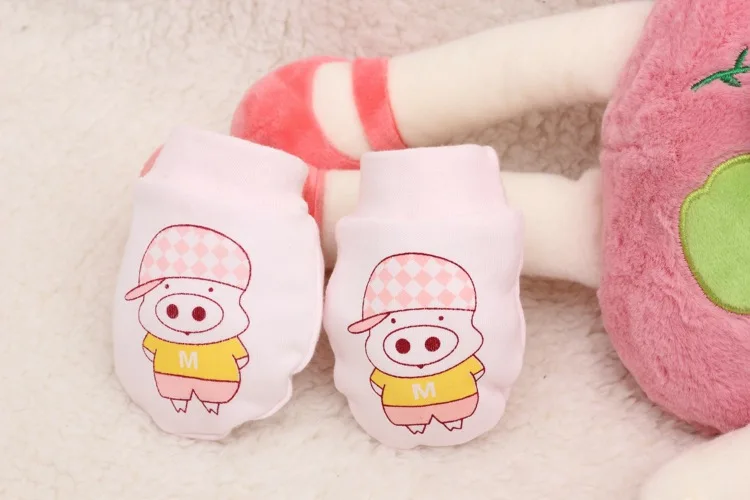 2019 Новорожденные 2 пар/лот Детские хлопковые перчатки против царапин для 0-6