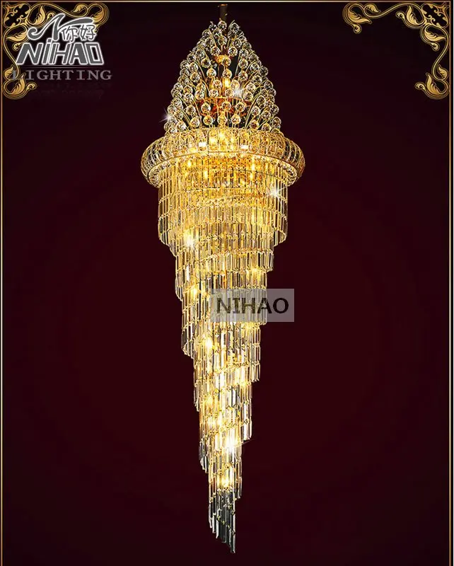 Люстра большая длинная Хрустальная|crystal light lamp|long crystal chandelierschandelier fixture |