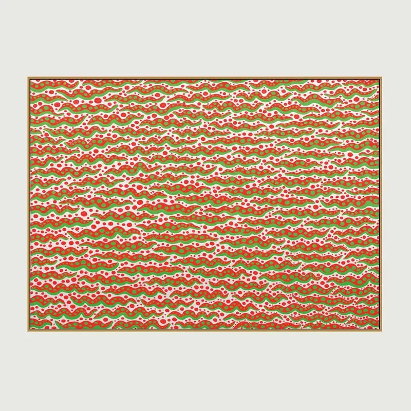 Светло-серый Самоотверженное искусство Yayoi Kusama Холст Искусство красная тыква печатная картина маслом на холсте настенная живопись для домашнего декора Настенная картина - Цвет: Светло-серый