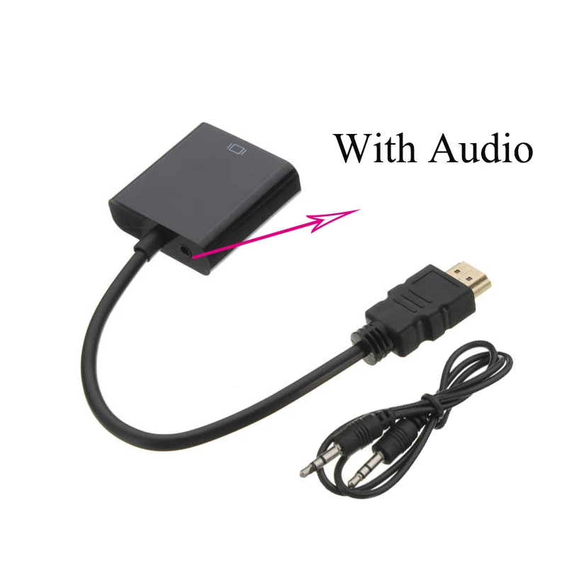 1080P HDMI к VGA Кабель адаптер конвертер для PS3 PS4 ноутбука ТВ коробка HD tv xbox с аудио