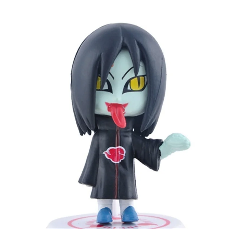 Orochimaru 23 стиля Наруто Фигурки игрушки для детей Акацуки деидара ПВХ Саске Какаши Итачи Гаара Коллекционные Фигурки Сакура 8 см - Цвет: Orochimaru