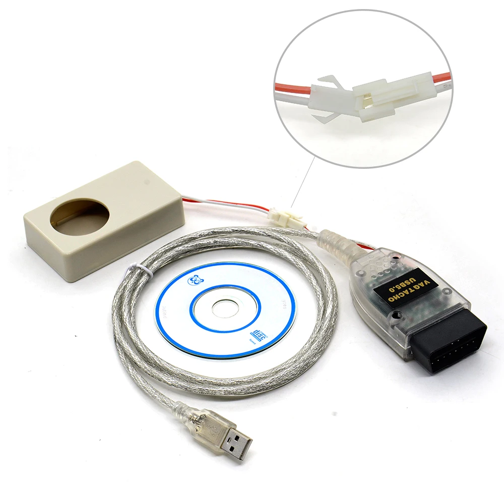 Топ рейтинг VAG Tacho USB версии V5.0 для NEC MCU 24C32 или 24C64 ECU чип инструмент настройки VAGTacho 5