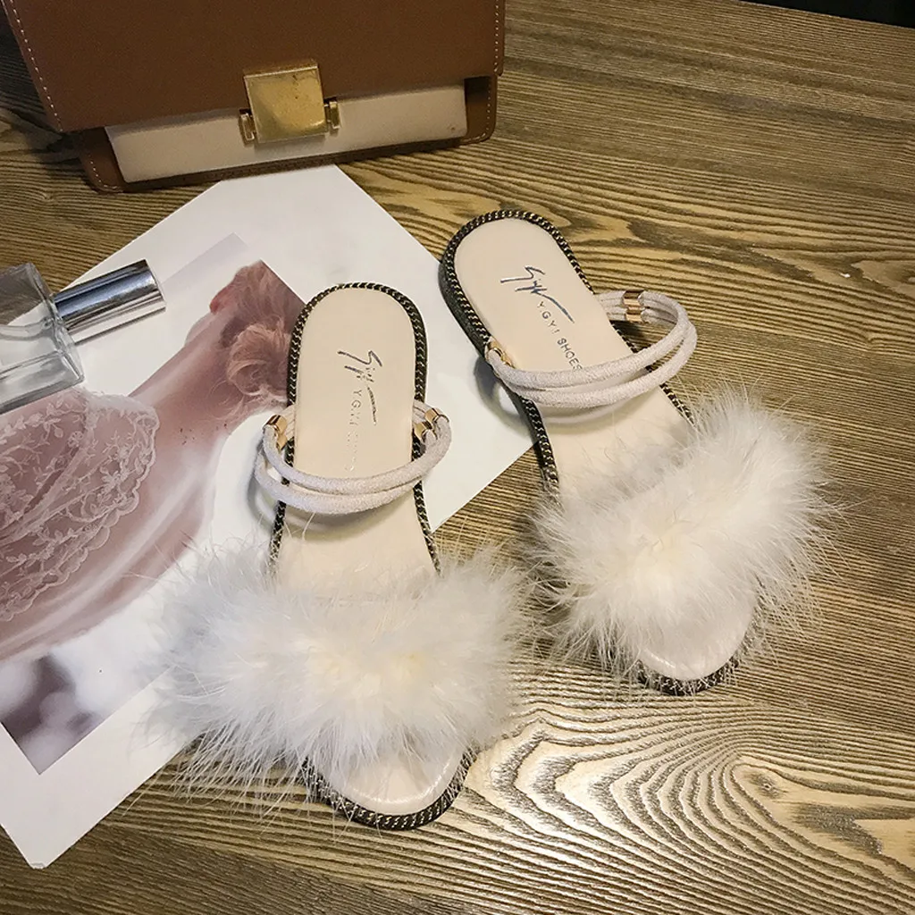 Сандалии SAGACE женские из флока босоножки с круглым носком однотонные без застежки