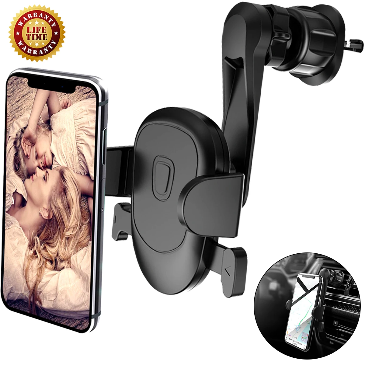 Gravity Air Vent Автомобильный держатель для samsung S10 Plus 5G гибкий 360 Вращение gps вентиляционное отверстие держатель мобильного телефона для iPhone XR X
