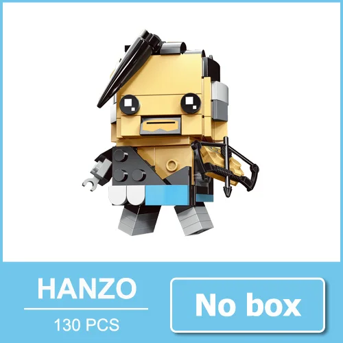 HANZO no box За просмотром Tracer Hanzo Mccree Dva игрушки экшн-фигурки блочные фигурки игра персонажи фигурки игрушка подарок для мальчика Мужчины - Цвет: HANZO no box