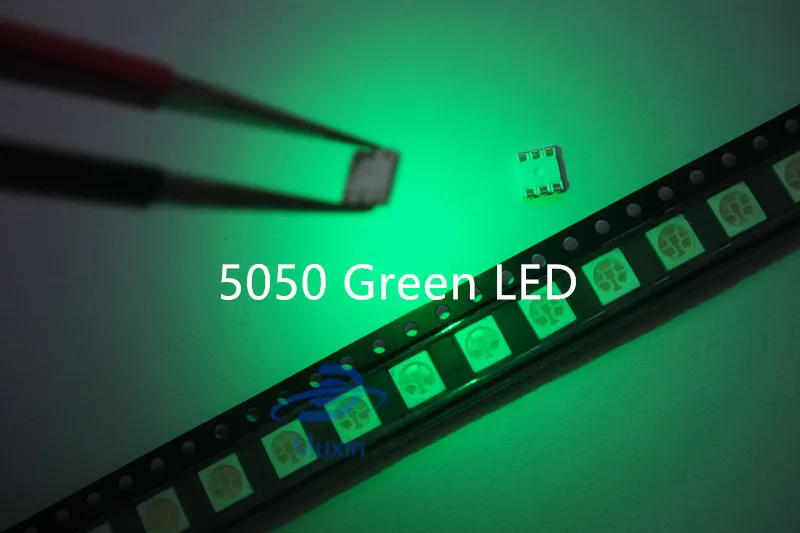 Чип светодиодный SMD 100 RGB smd5050 светодиодная PLCC-6 трехцветная LED лампа 60 мА