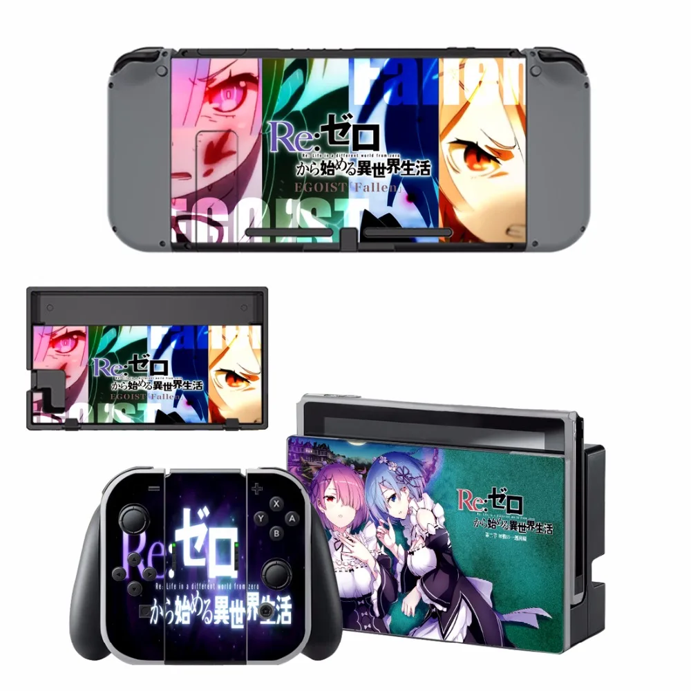 Новая виниловая наклейка Re Zero kara Hajimeru Isekai Seikatsu для консоли Nintendo Switch NS NX & Joy con (4