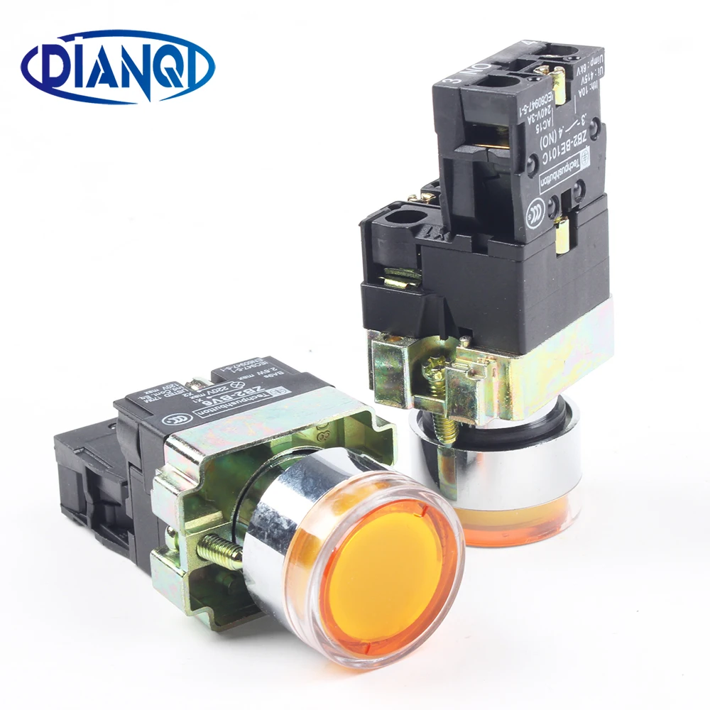 

DIANQI Ten suits XB2 BW3561 XB2-BW3561 direct type illuminated pushbutton switch push button switch