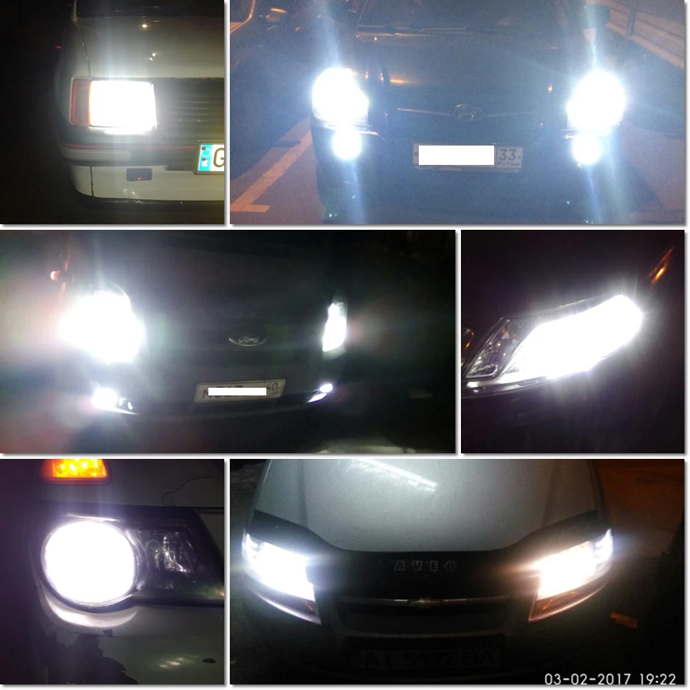 1 пара автомобильных фар комплект H1 H3 H4 H7 9012 880 881 Автомобильная Передняя