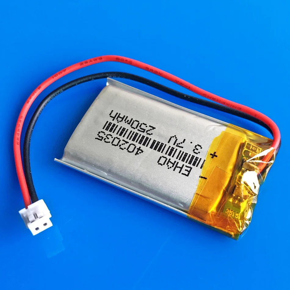 3 7 в 250 мАч 402035 JST 1 5 мм литий полимерная ионная аккумуляторная батарея Lipo cells для MP3