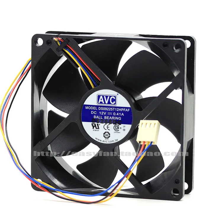 Новый AVC DS09225R12HPFAF 9 см 9 см 4 линии ШИМ шариковый подшипник 9025 охлаждающий вентилятор