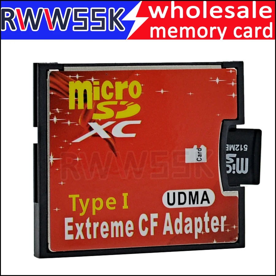 Картридер 2 микро-sd SDXC TF карта для CF адаптер MicroSD для экстремальной компактной флэш-карты типа I до 256 ГБ