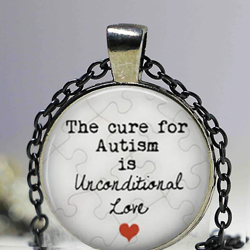 Новейшая модель Заявление ожерелье кулон аутизма мой ребенок аутистов
