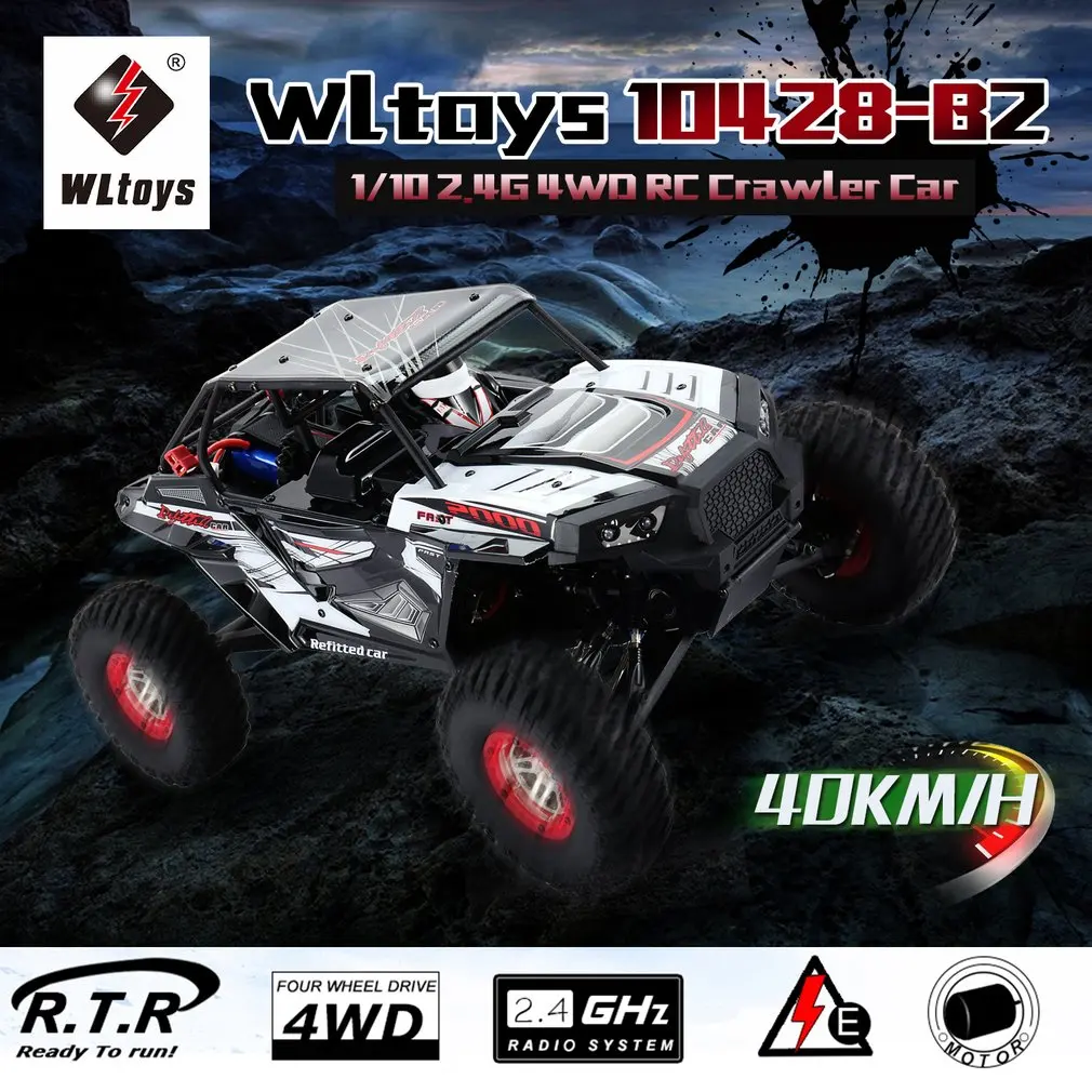 Радиоуправляемый 1/10 2 4G 4WD Электрический гусеничный автомобиль для скалолазания