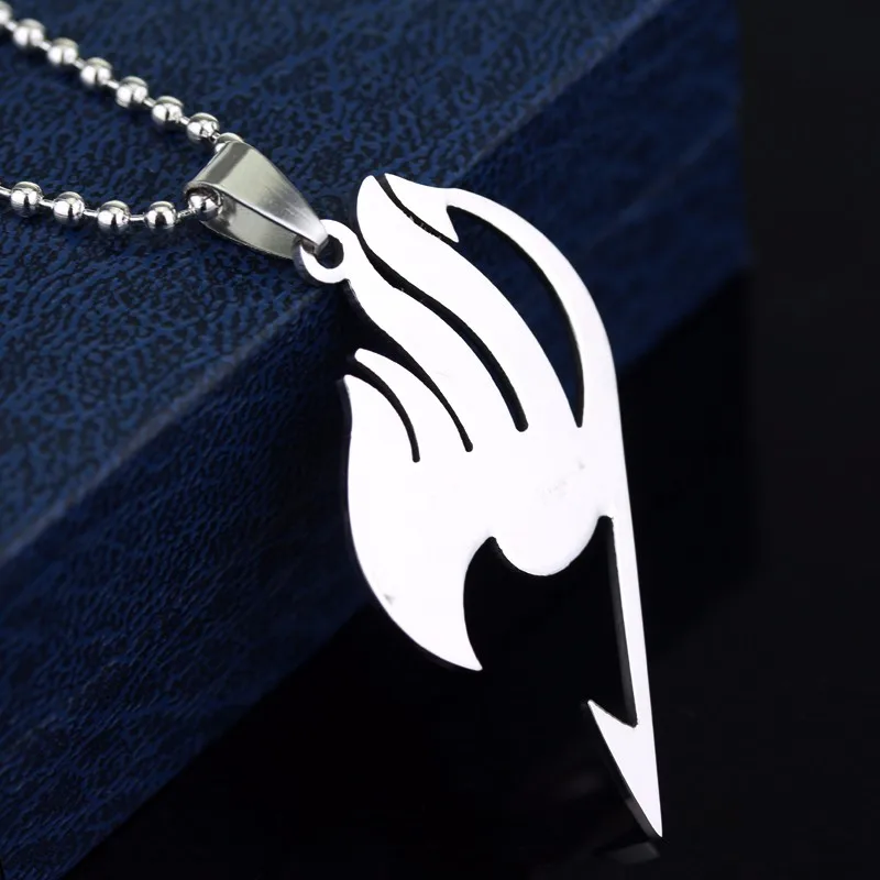 Горячая Fairy Tail ожерелье гильдии Логотип Подвеска тату аниме модные ювелирные