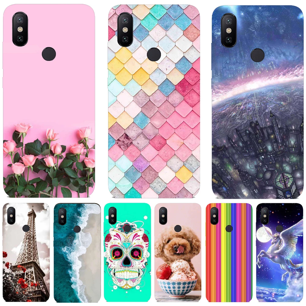 Чехол Xiaomi Mi A2 Lite силиконовый чехол из мягкого ТПУ для телефона Coque Funda Capa |