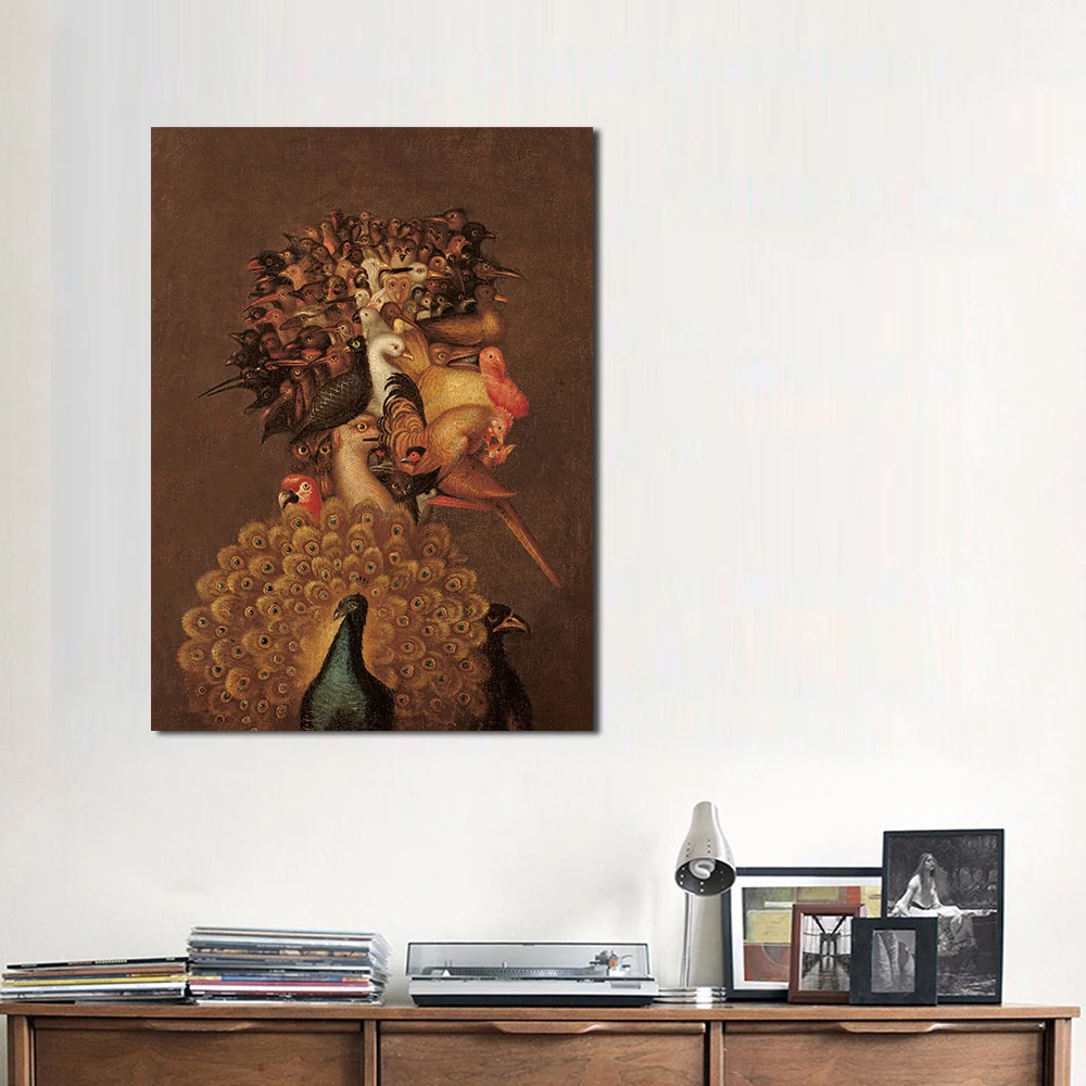 Фото JQHYART Wall Art Air By Giuseppe Arcimboldo Canvas Painting For Living Room Home Decoration Oil On Дом и сад JQHYART Wall Art Air By Giuseppe Arcimboldo Canvas Painting For Living Room Home Decoration Oil On Дом и сад