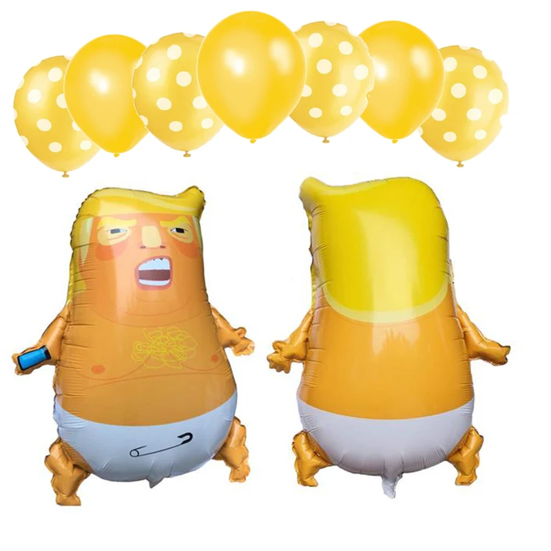 9 шт. оригинальные вечерние воздушные шары Trump Baby забавные гелиевый воздух Новые