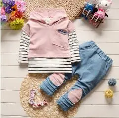 picture color BibiCola/комплекты одежды для маленьких мальчиков весенне-Осенняя детская одежда с длинными рукавами комплект из 3 предметов, спортивный костюм, спортивный костюм для малышей - Цвет: picture color
