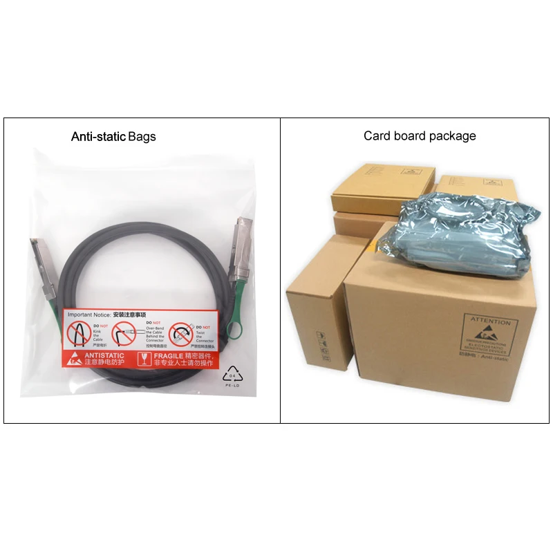 Кабель QSFP H40G CU3M CAB Q 3M + 40G пассивный медный кабель прямого подключения|qsfp cable|twinax