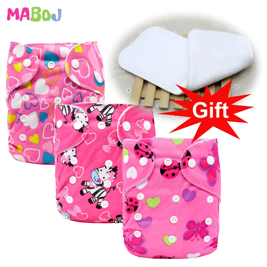PD5-4-2-2 MABOJ Cloth Diapers Baby Pocket Cloth Diaper One Size Waterproof Nappy Reusable Cloth Nappies Set Washable Wholesale New - Цвет: PD5-4-2-2