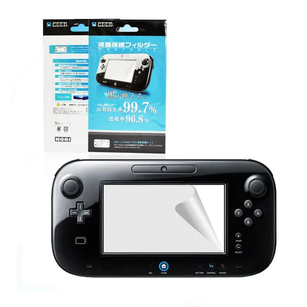 Ультрапрозрачная Защитная пленка для ЖК экрана 3x геймпада Nintendo Wii U|skin clear|skin nintendo