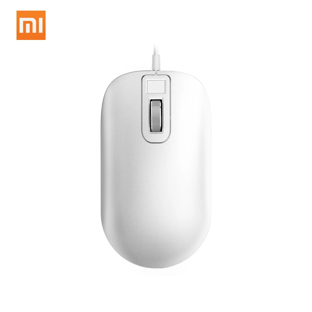 Xiaomi Jessis Идентификация отпечатков пальцев мышь USB интерфейс для Windows 8,1 поверхность ноутбука Настольный компьютер офис проводная мышь