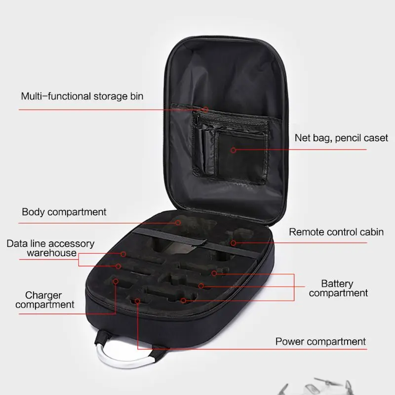 

Black Waterproof Hard Shell PC Backpack Storage Bag for Xiaomi FIMI X8 SE RC Quadcopter Drones Accessories